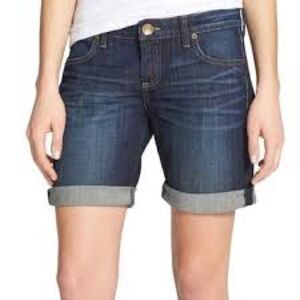NWT Kut from the Kloth Blue Denim Boyfriend Shorts in Women's 4P